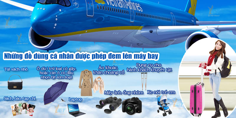 Những vật dùng được phép lên máy bay
